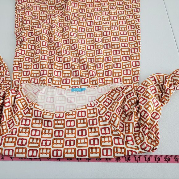 J. McLaughlin Women Catalina Cloth Colorful Geometric Dress Size S 3/4 Sleeve - Picture 6 of 9